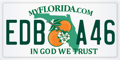 FL license plate EDBA46