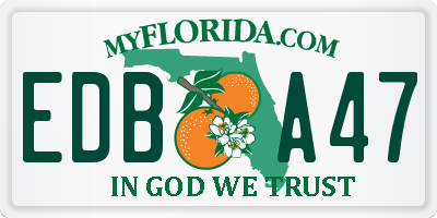 FL license plate EDBA47