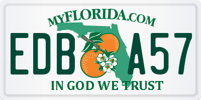 FL license plate EDBA57