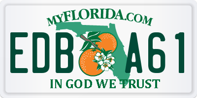 FL license plate EDBA61