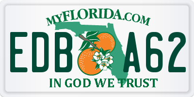 FL license plate EDBA62
