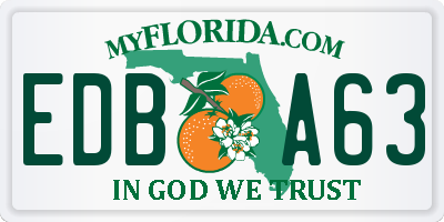 FL license plate EDBA63