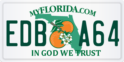 FL license plate EDBA64
