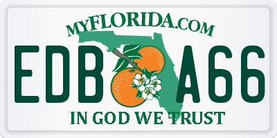 FL license plate EDBA66