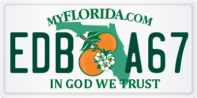 FL license plate EDBA67