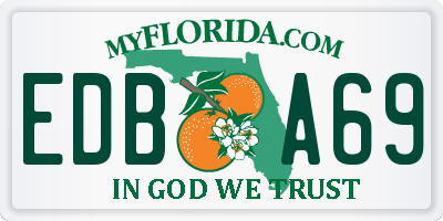 FL license plate EDBA69