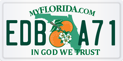 FL license plate EDBA71