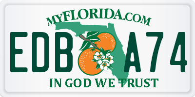 FL license plate EDBA74