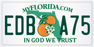 FL license plate EDBA75