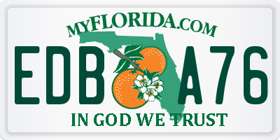 FL license plate EDBA76