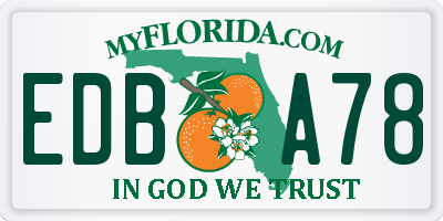 FL license plate EDBA78