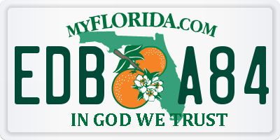 FL license plate EDBA84