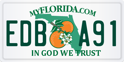 FL license plate EDBA91
