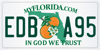 FL license plate EDBA95