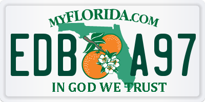 FL license plate EDBA97
