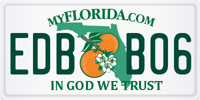 FL license plate EDBB06