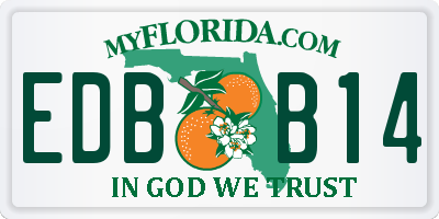 FL license plate EDBB14