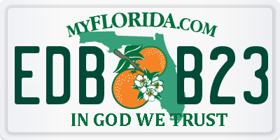 FL license plate EDBB23