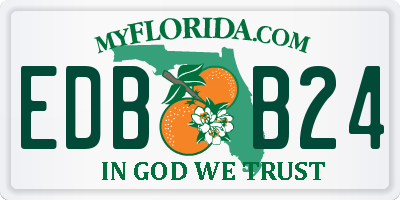 FL license plate EDBB24
