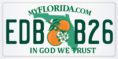 FL license plate EDBB26