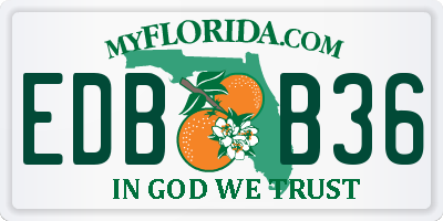 FL license plate EDBB36