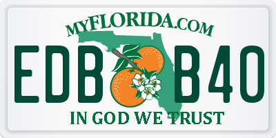 FL license plate EDBB40