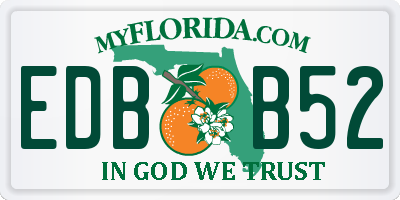 FL license plate EDBB52