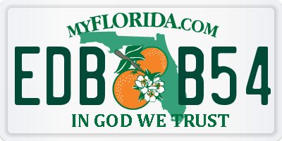 FL license plate EDBB54
