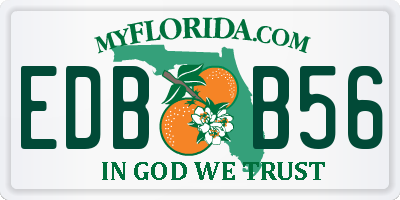 FL license plate EDBB56