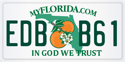 FL license plate EDBB61