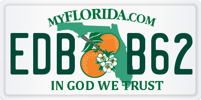FL license plate EDBB62