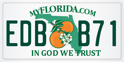 FL license plate EDBB71