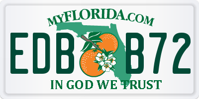 FL license plate EDBB72