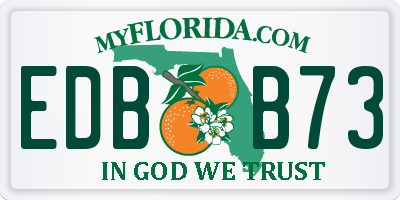 FL license plate EDBB73