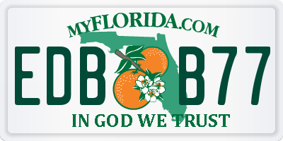 FL license plate EDBB77
