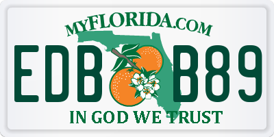 FL license plate EDBB89