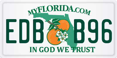 FL license plate EDBB96