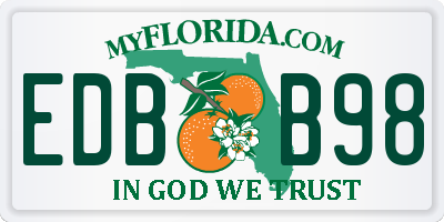 FL license plate EDBB98