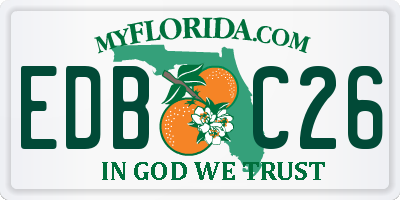 FL license plate EDBC26