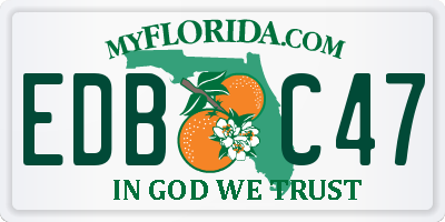 FL license plate EDBC47