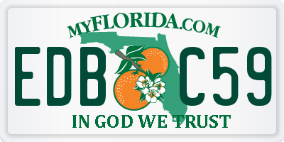 FL license plate EDBC59