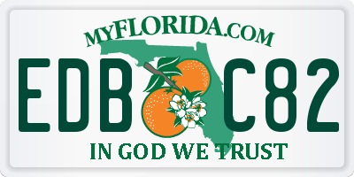 FL license plate EDBC82