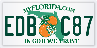 FL license plate EDBC87
