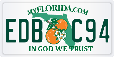 FL license plate EDBC94