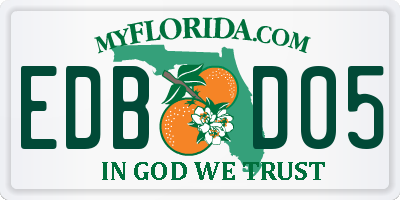 FL license plate EDBD05