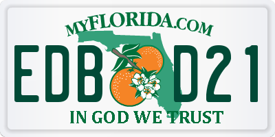 FL license plate EDBD21