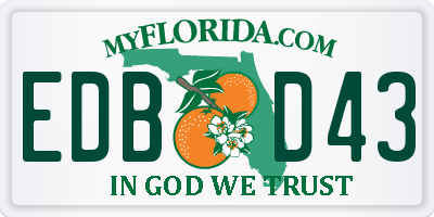 FL license plate EDBD43