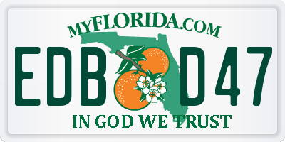 FL license plate EDBD47