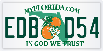 FL license plate EDBD54