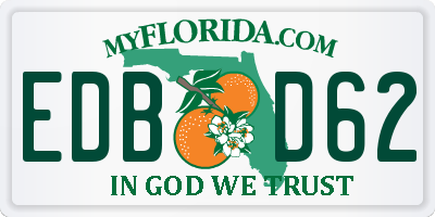 FL license plate EDBD62